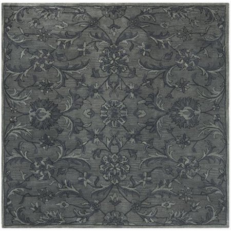 SAFAVIEH 6 x 6 ft. Square Traditional Antiquity- Grey and Multi Hand Tufted Rug AT824B-6SQ